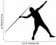 Javelin Thrower Silhouette Wall Decal