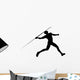 Javelin Thrower Silhouette Wall Decal