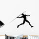 Javelin Thrower Silhouette Wall Decal