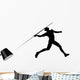 Javelin Thrower Silhouette Wall Decal