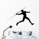 Javelin Thrower Silhouette Wall Decal