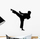 Karate Silhouette Wall Decal
