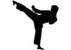 Karate Silhouette Wall Decal