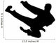 Karate Silhouette Wall Decal