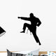 Karate Silhouette Wall Decal