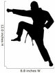 Karate Silhouette Wall Decal