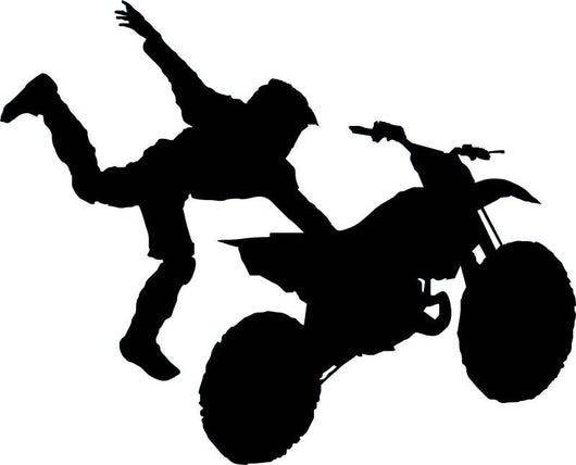 Stuntman Jumping Motocross Wall Decal