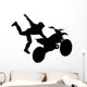 Stuntman Jumping Motocross Wall Decal