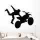 Stuntman Jumping Motocross Wall Decal