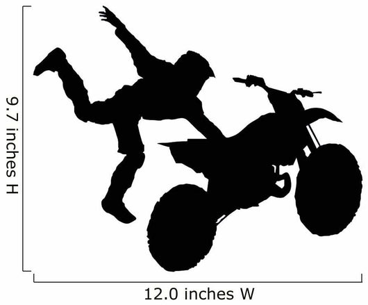 Stuntman Jumping Motocross Wall Decal
