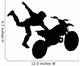 Stuntman Jumping Motocross Wall Decal