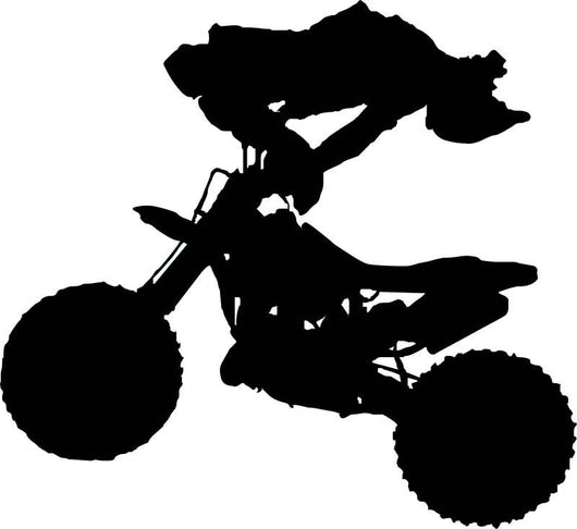 Stuntman Jump Flip Motocross Wall Decal