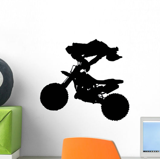Stuntman Jump Flip Motocross Wall Decal