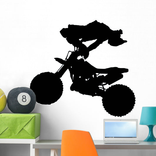 Stuntman Jump Flip Motocross Wall Decal