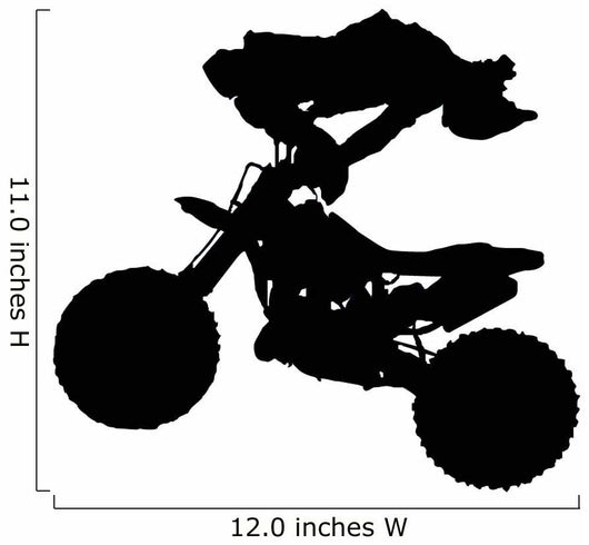 Stuntman Jump Flip Motocross Wall Decal