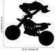 Stuntman Jump Flip Motocross Wall Decal