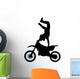 Stuntman Jumping Handstand Motocross Wall Decal