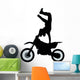 Stuntman Jumping Handstand Motocross Wall Decal