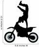 Stuntman Jumping Handstand Motocross Wall Decal