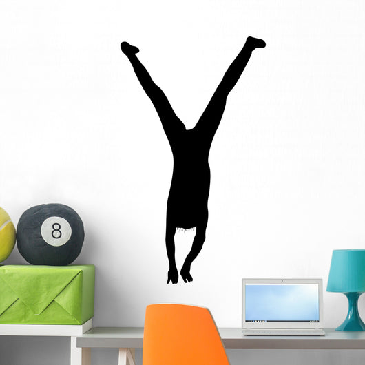 Man 2 Hand Stand Wall Decal