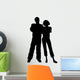 Man and Woman Standing Wall Decal