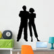 Man and Woman Standing Wall Decal