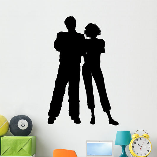 Man and Woman Standing Wall Decal
