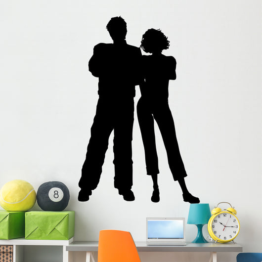 Man and Woman Standing Wall Decal