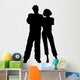Man and Woman Standing Wall Decal