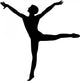 Male Ballet Dancer Wall Decal