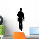 Man Carrying Bag Shoulder Wall Decal