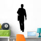 Man Carrying Bag Shoulder Wall Decal