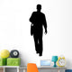 Man Carrying Bag Shoulder Wall Decal