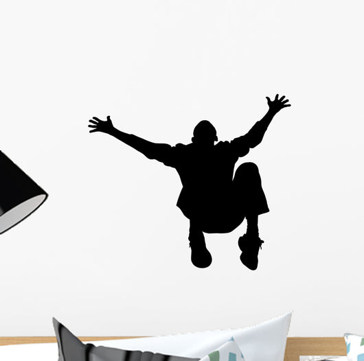 Man Falling Backwards Arms Wall Decal
