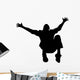 Man Falling Backwards Arms Wall Decal