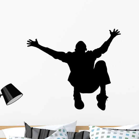 Man Falling Backwards Arms Wall Decal
