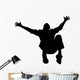 Man Falling Backwards Arms Wall Decal
