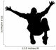 Man Falling Backwards Arms Wall Decal