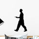 Man Holding Gun Silhouette Wall Decal