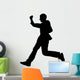 Man Suit Jumping Silhouette Wall Decal