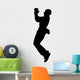 Man Suit Jumping Right Wall Decal