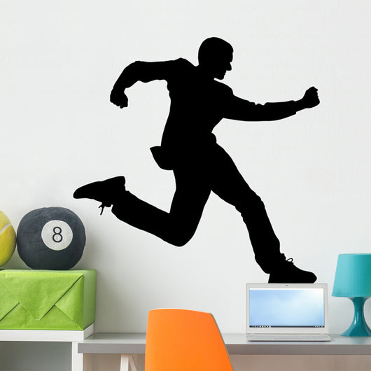 Man Suit Running Wall Decal
