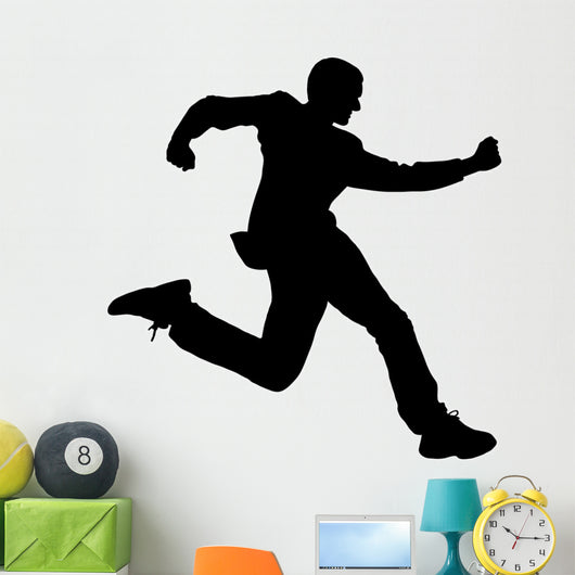 Man Suit Running Wall Decal