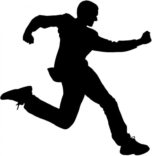 Man Suit Running Wall Decal