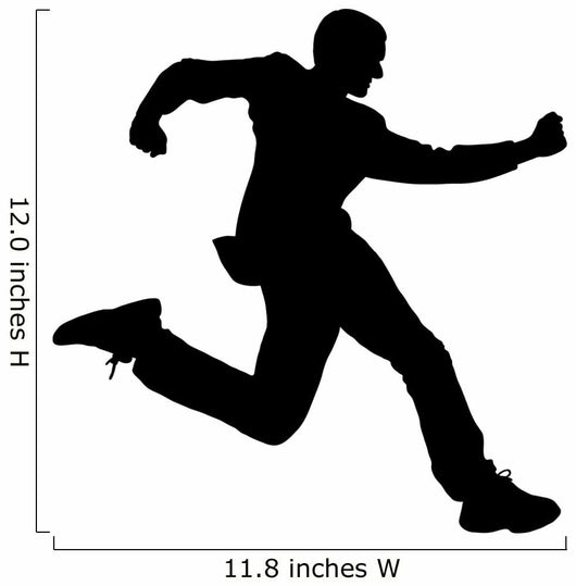 Man Suit Running Wall Decal