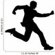 Man Suit Running Wall Decal