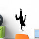 Man One Hand Stand Wall Decal