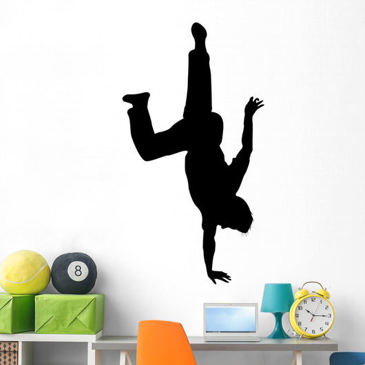 Man One Hand Stand Wall Decal