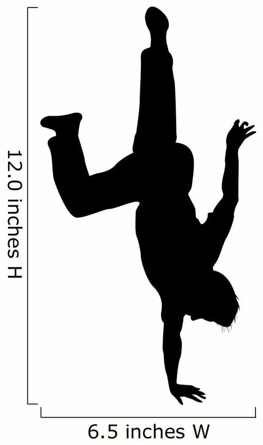 Man One Hand Stand Wall Decal
