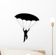 Man Parachuting Silhouette Wall Decal